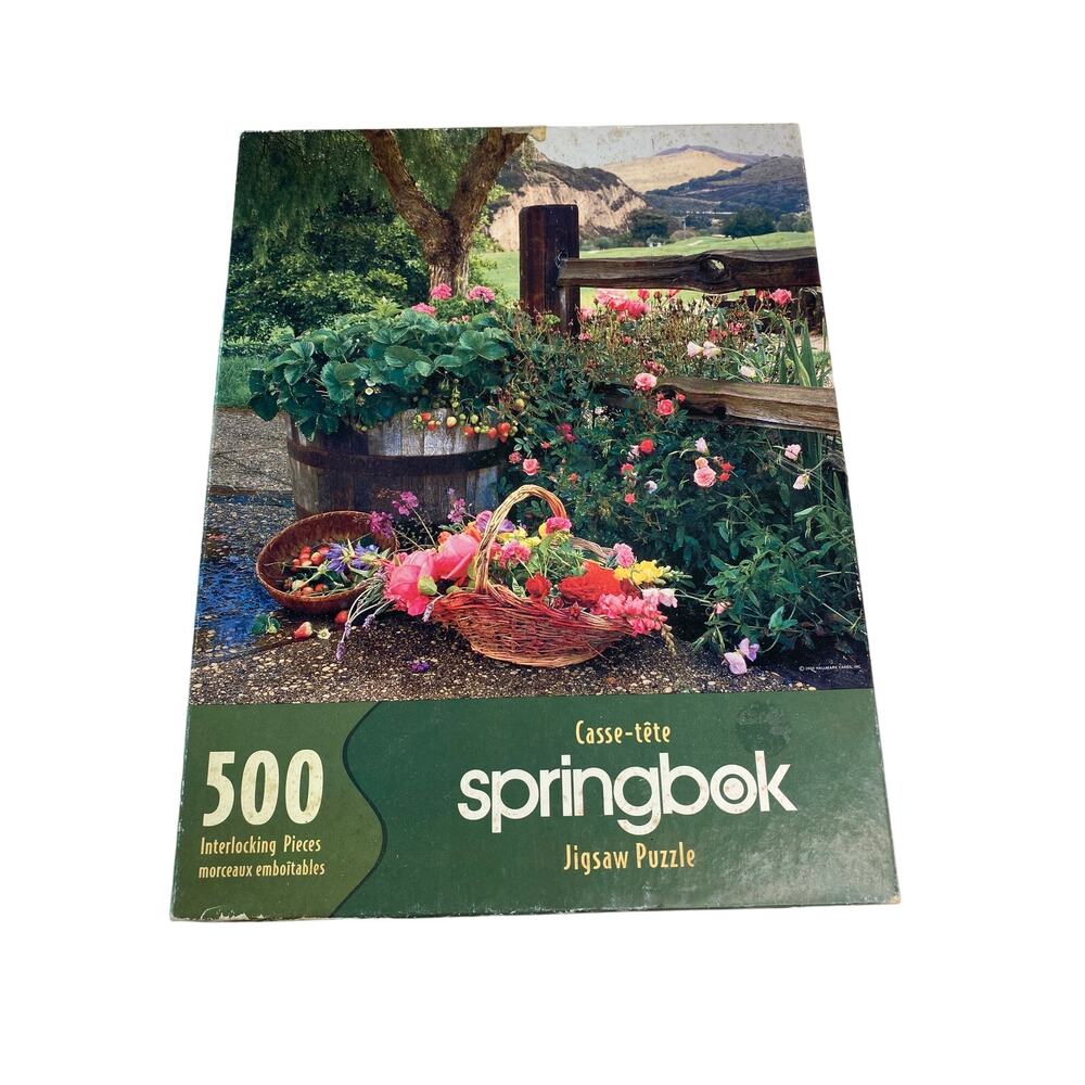 Vintage Springbok "Country Garden" Jigsaw puzzle, 500 piece